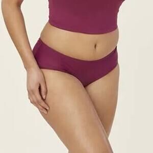 Andie Swim The Hipster Swim Bottom Women's Large Plum Purple